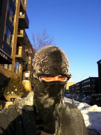 My protected face after an -8°F run
