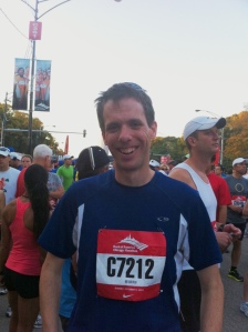 I'm Ready to Go at the Start of the 2011 Bank of America Chicago Marathon